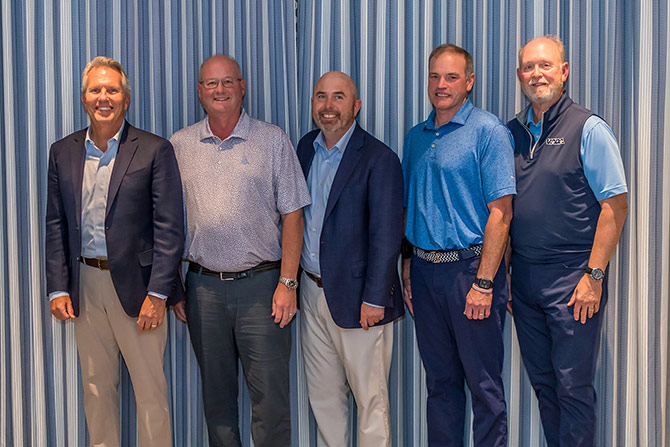 (L-R) Roger Keller, Eley Duke, John Altman, Tanner Hulette and Don Hall